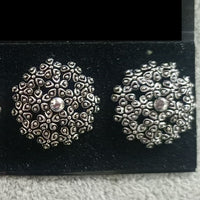 Darshana Jewels oxidised Plated Stud Earrings - 11001019OX