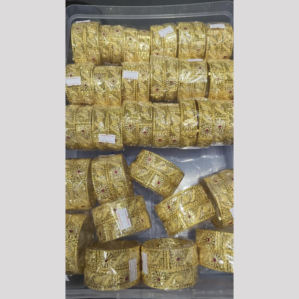 Pari Art Jewellery Forming Gold Openable Bangles Set