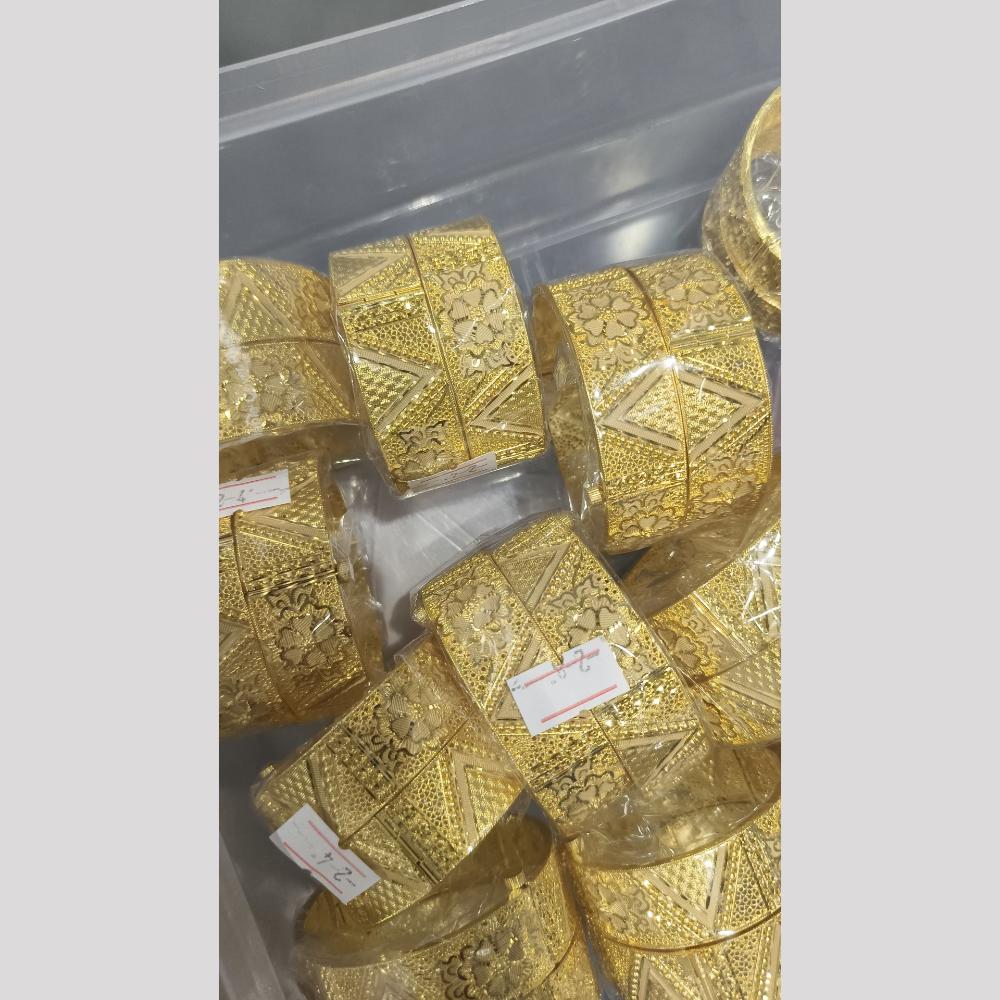 Pari Art Jewellery Forming Gold Openable Bangles Set