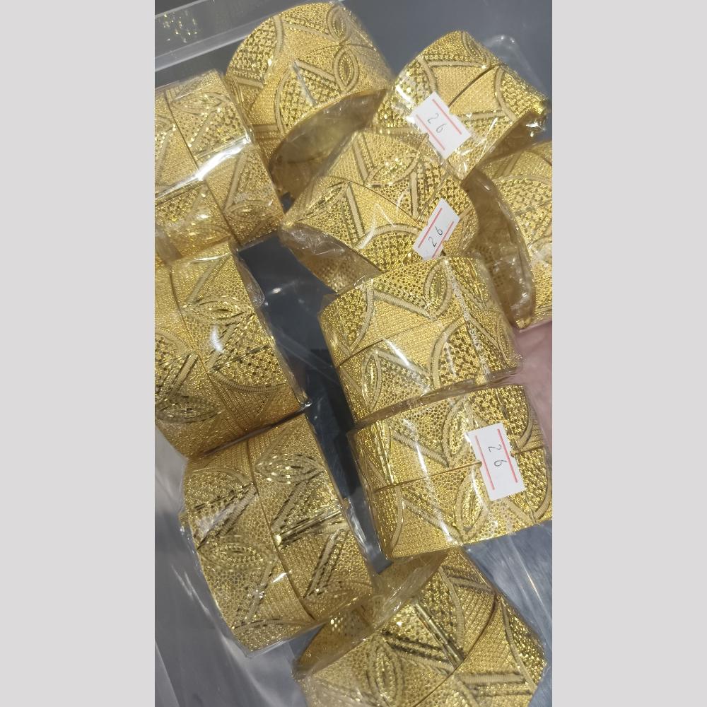 Pari Art Jewellery Forming Gold Openable Bangles Set