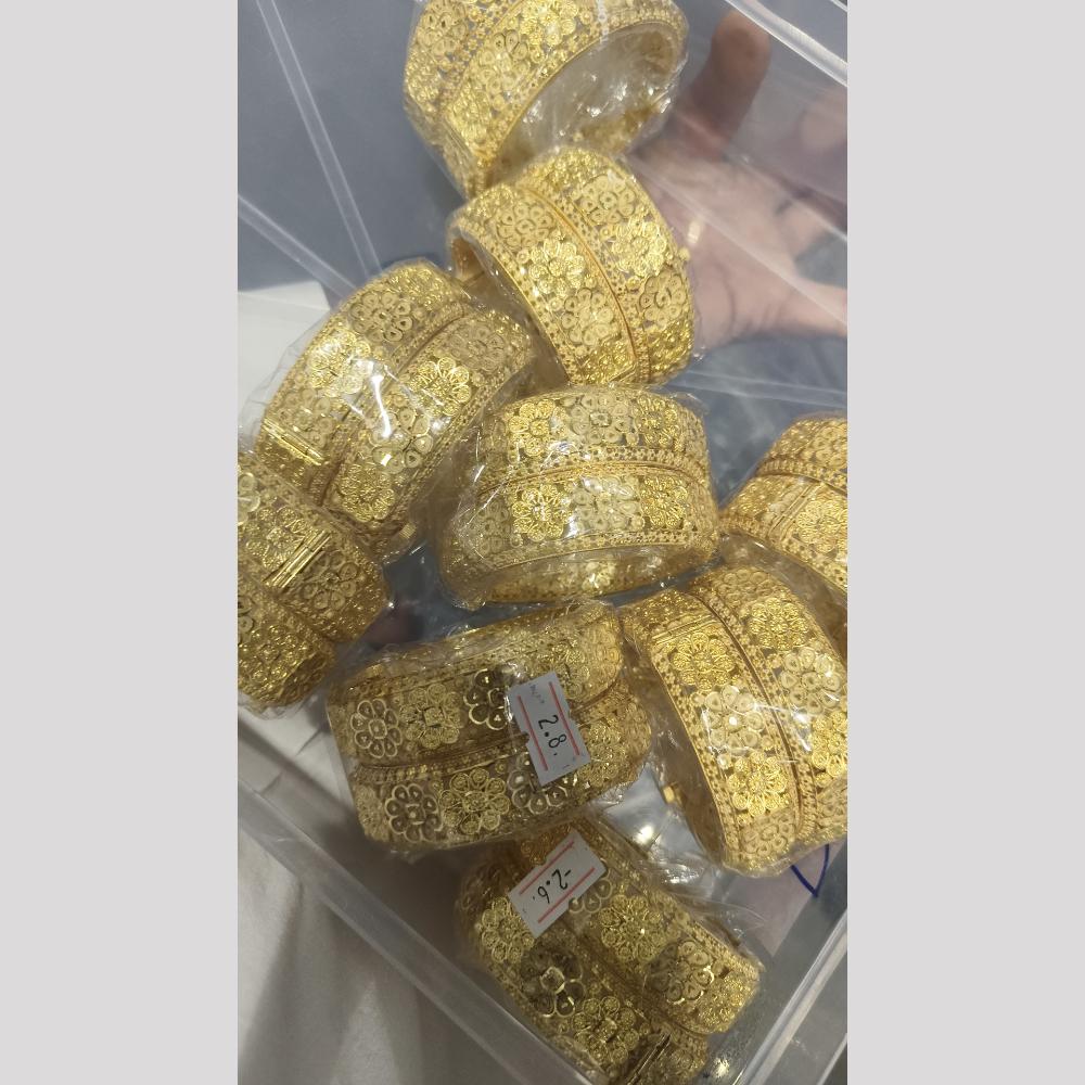 Pari Art Jewellery Forming Gold Openable Bangles Set