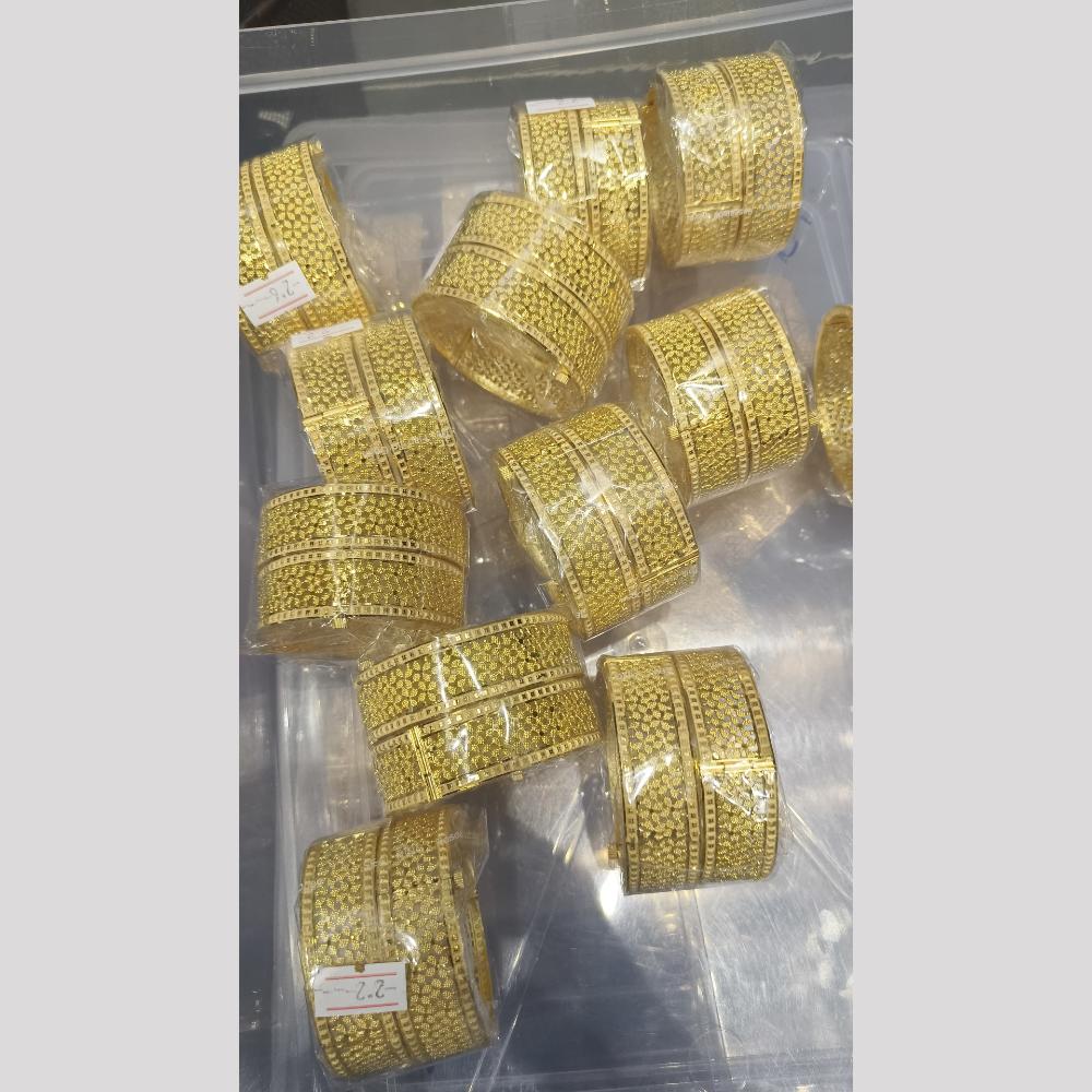 Pari Art Jewellery Forming Gold Openable Bangles Set