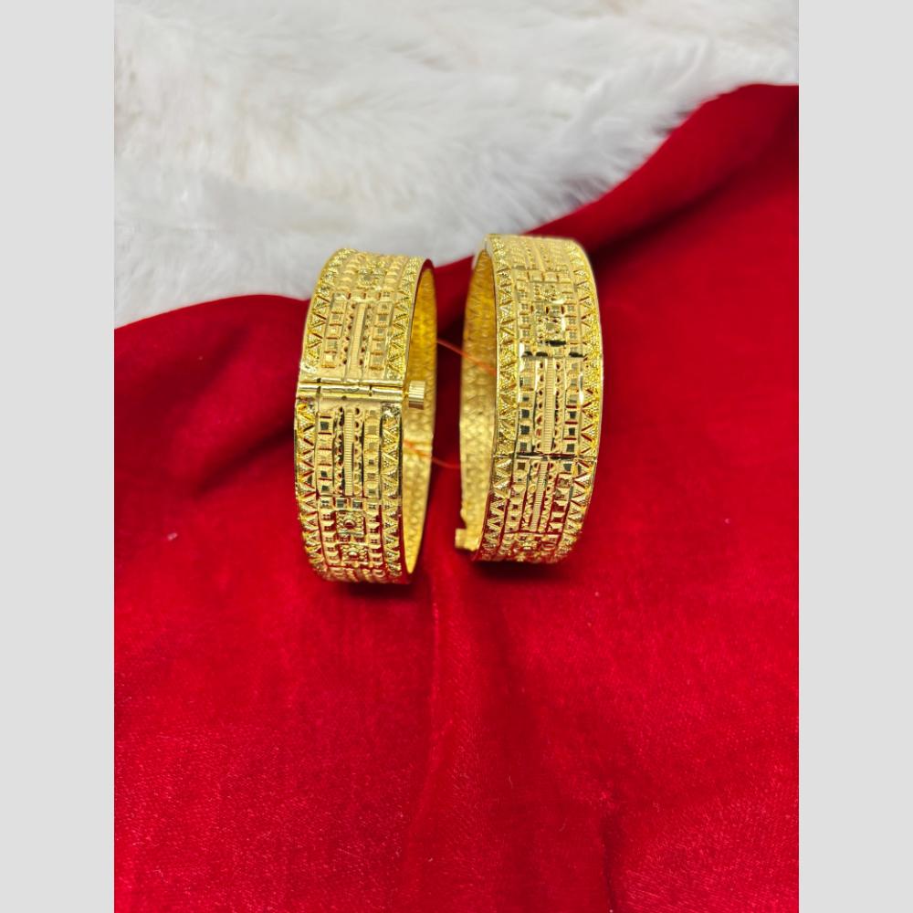 Pari Art Jewellery Forming Gold Openable Bangles Set