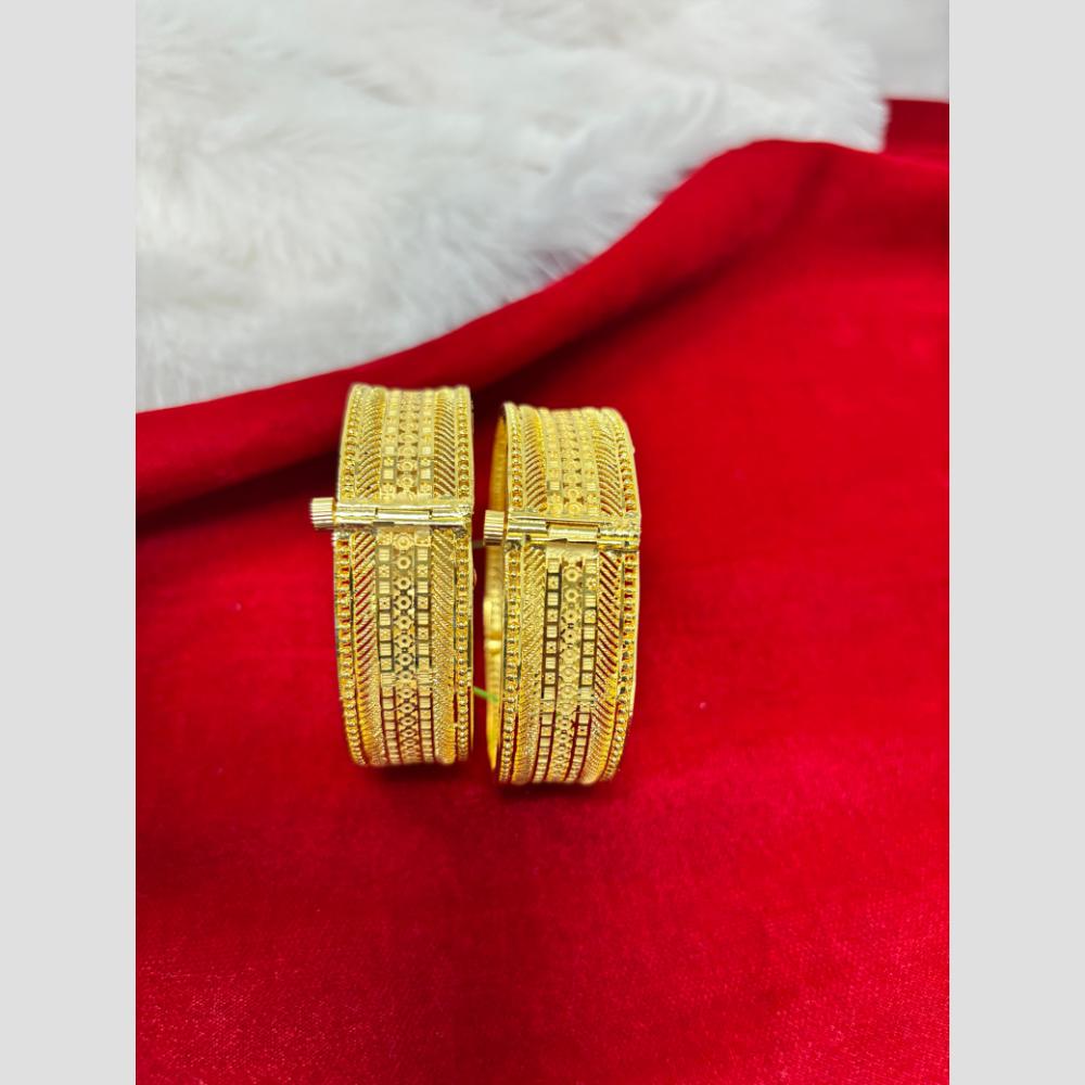 Pari Art Jewellery Forming Gold Openable Bangles Set