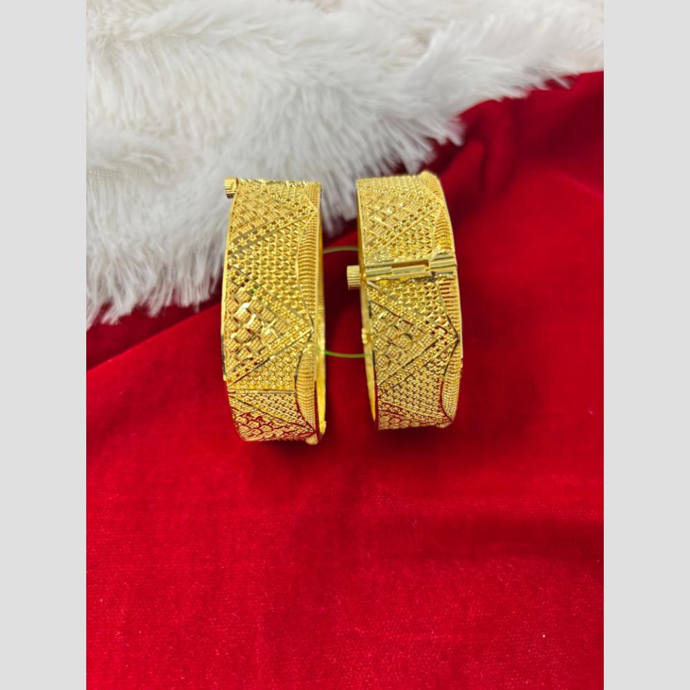 Pari Art Jewellery Forming Gold Openable Bangles Set