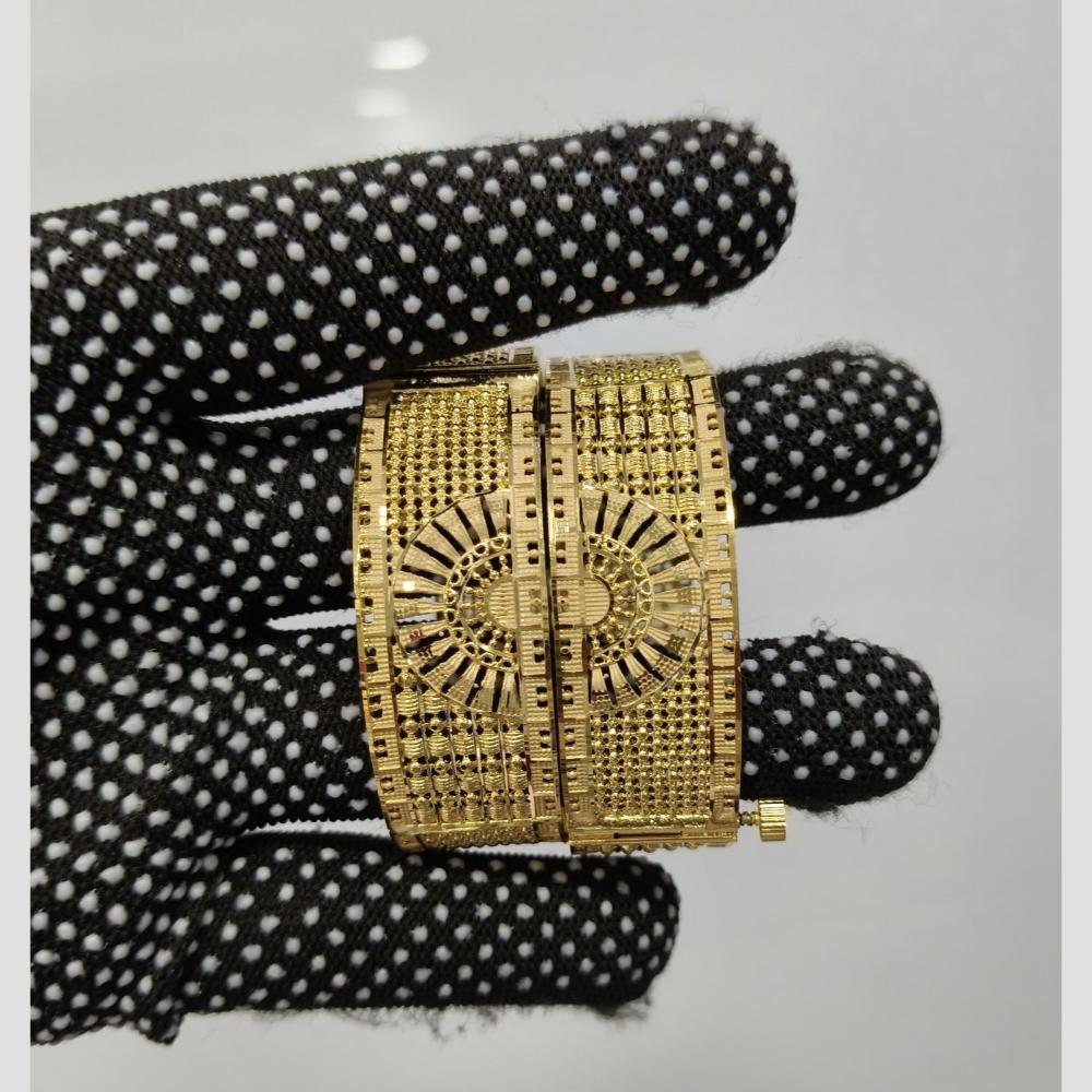 Pari Art Jewellery Forming Gold Openable Bangles Set