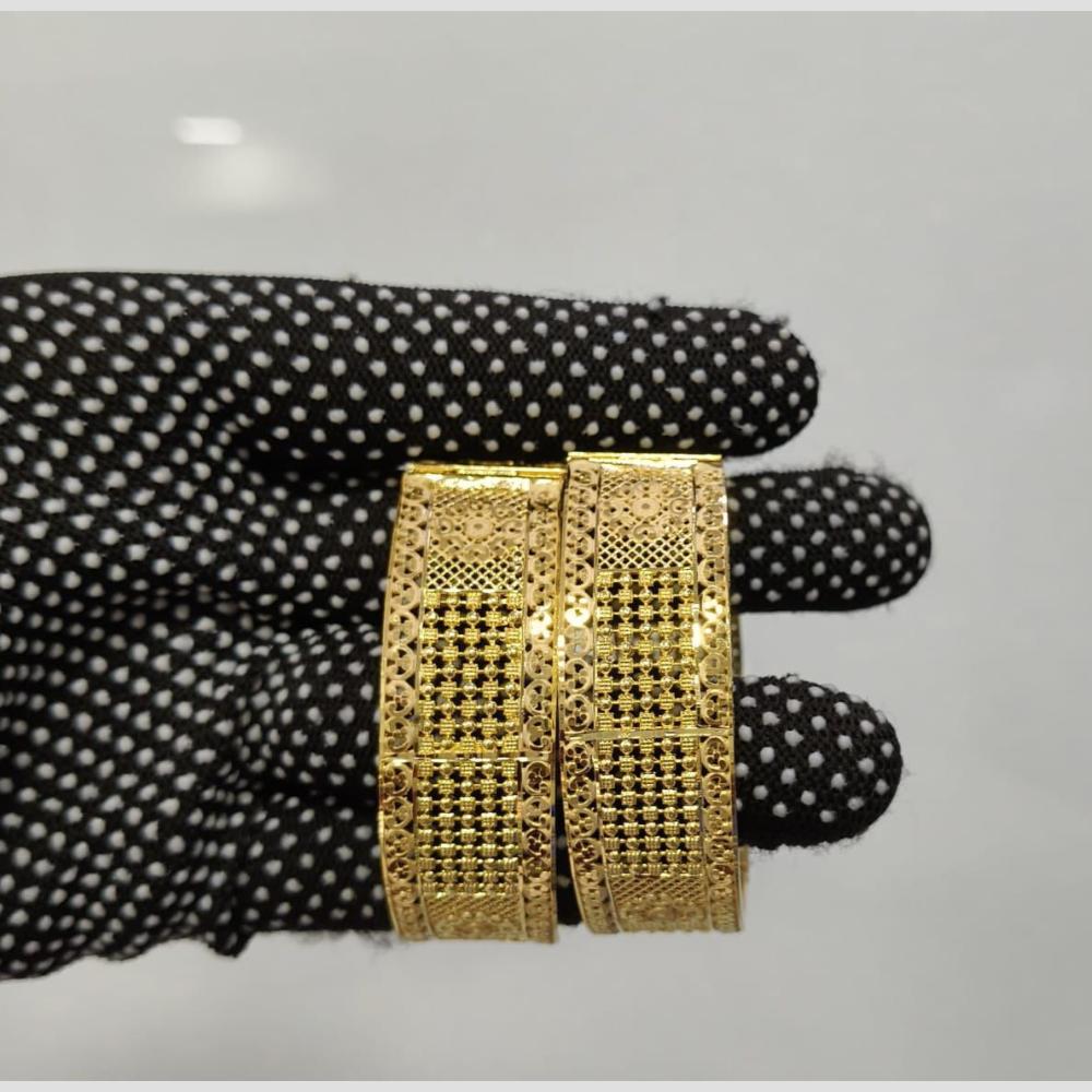 Pari Art Jewellery Forming Gold Openable Bangles Set