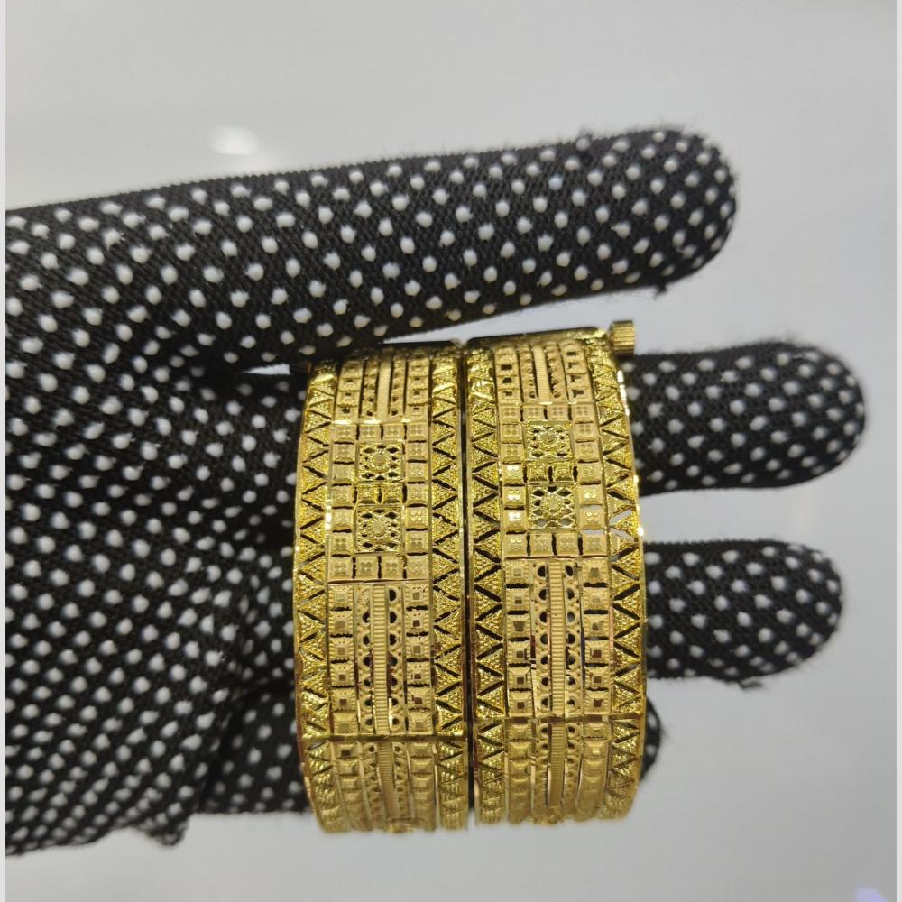 Pari Art Jewellery Forming Gold Openable Bangles Set