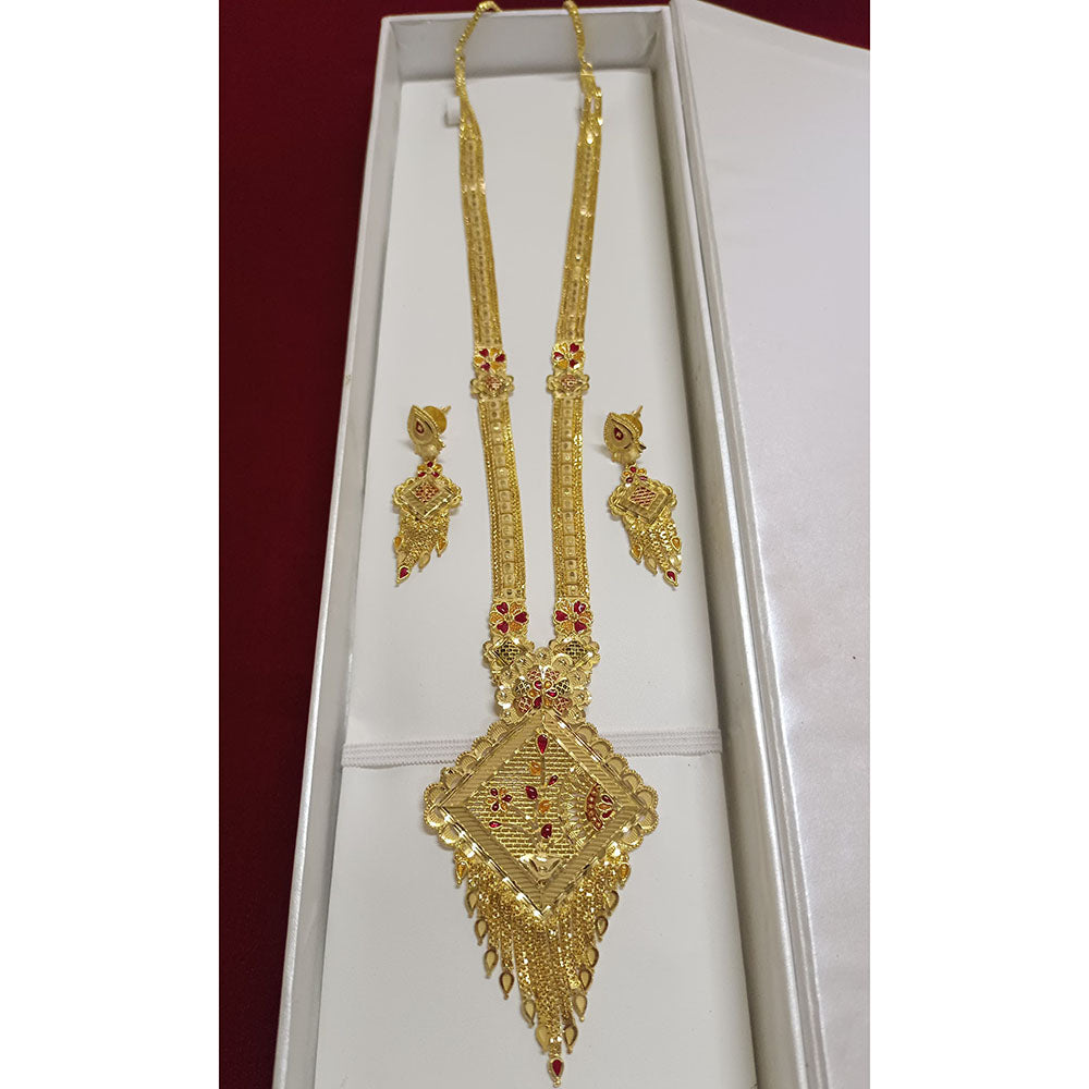 Pari Art Jewellery Royal Forming Long Necklace Set