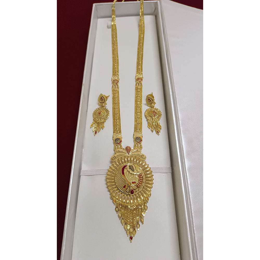 Pari Art Jewellery Royal Forming Long Necklace Set
