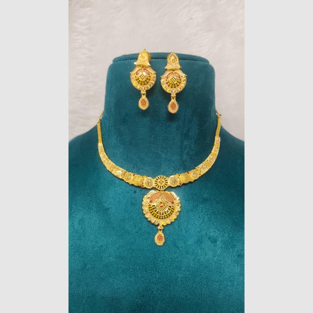 Pari Art Jewellery Royal Forming Necklace Set