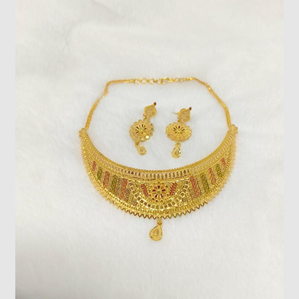 Pari Art Jewellery Royal Forming Choker Necklace Set