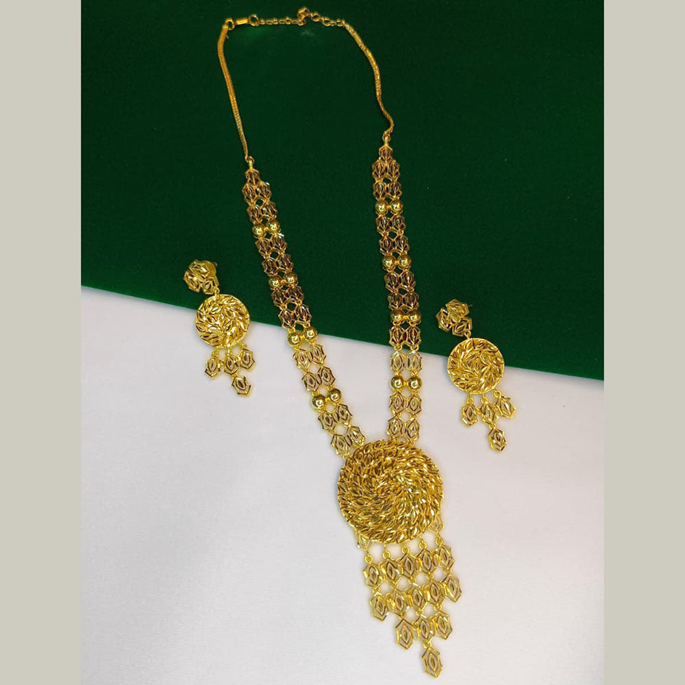 Pari Art Jewellery Royal Style Forming Long Necklace Set