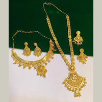 Pari Art Jewellery Royal Style Forming Double Necklace Set