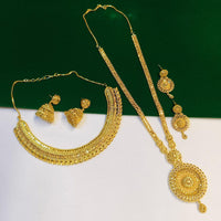 Pari Art Jewellery Royal Style Forming Double Necklace Set
