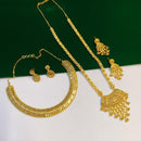 Pari Art Jewellery Royal Style Forming Double Necklace Set