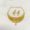 Pari Art Jewellery Designer Bridal Forming Gold Choker Necklace Set