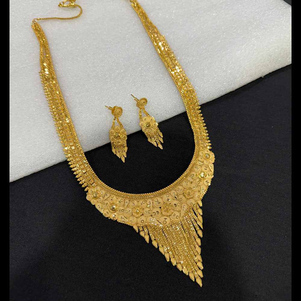 Pari Art Jewellery Royal Style Forming Long Necklace Set