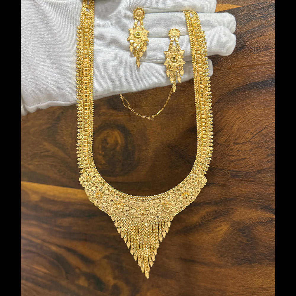 Pari Art Jewellery Royal Style Forming Long Necklace Set