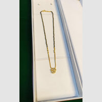 Pari Art Jewellery Stylish Black Beads Forming Mangalsutra