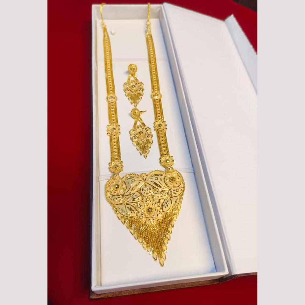 Pari Art Jewellery Royal Style Forming Long Necklace Set