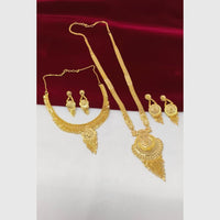 Pari Art Jewellery Premium Gold Forming Double Necklace Set