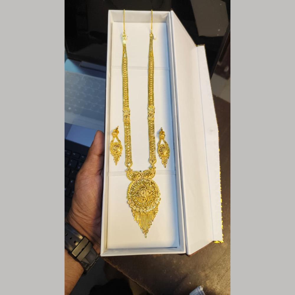 Pari Art Jewellery Royal Forming Designer Long Necklace Set