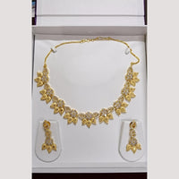 Pari Art Jewellery Royal Forming Designer Floral  Necklace Set