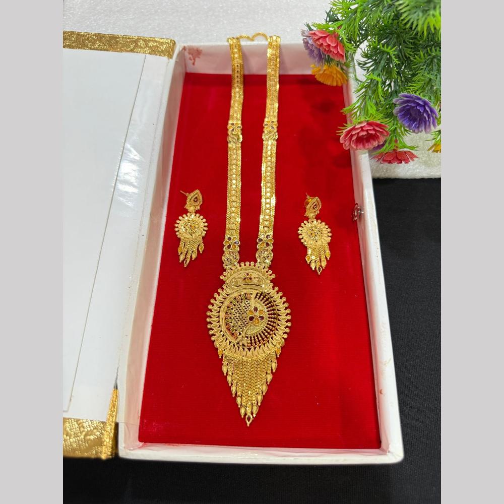 Pari Art Jewellery Royal Forming Designer Meenakari Long Necklace Set