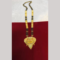 Pari Art Jewellery Graceful Forming Black Pearl Mangalsutra