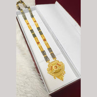Pari Art Jewellery Graceful Forming Black Pearl Mangalsutra