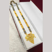 Pari Art Jewellery Graceful Forming Black Pearl Mangalsutra