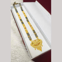 Pari Art Jewellery Graceful Forming Black Pearl Mangalsutra