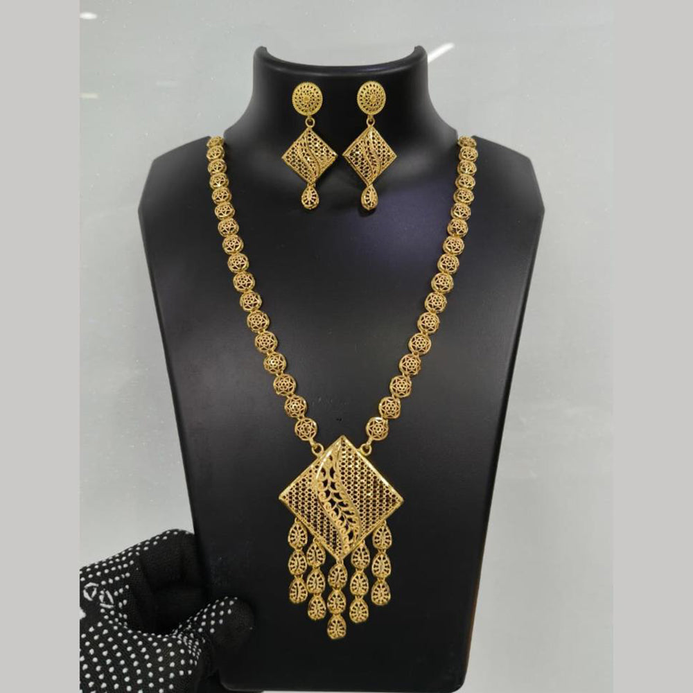 Pari Art Jewellery Turkish Forming Exclusive Designer Long Necklace Set