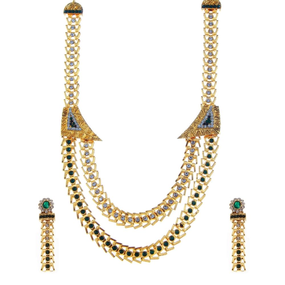 Urthn Exclusive Austrian Stone Necklace Set Stylish Jewelry for Women (Pack Of 6)