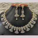 Jain Jewellers Gold Plated American Diamond Necklace Set