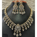 Jain Jewellers Gold Plated American Diamond Necklace Set