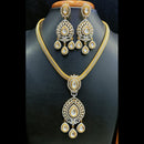 Jain Jewellers 2-Tone Polki Kundan AD Necklace Set for Women