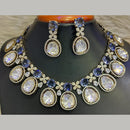 Jain Jewellers Gold Plated Polki Kundan Necklace Set