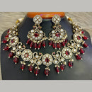 Jain Jewellers Gold Plated Polki Kundan Necklace Set