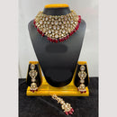 Jain Jewellers Gold Plated Polki Kundan Necklace Set