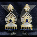 Jain Jewellers Gold Plated Ad Stone Dangler Earrings