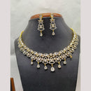 Jain Jewellers Gold Plated American Diamond Necklace Set