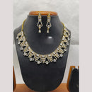Jain Jewellers Gold Plated American Diamond Necklace Set