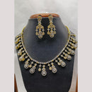Jain Jewellers Gold Plated American Diamond Necklace Set