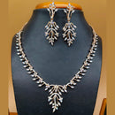 Jain Jewellers Gold Plated American Diamond Necklace Set