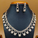 Jain Jewellers Gold Plated American Diamond Necklace Set