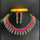 Jain Jewellers Gold Plated American Diamond Necklace Set