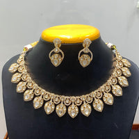 Jain Jewellers Graceful Polki Kundan Stone Jewellery Necklace Set