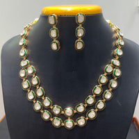 Jain Jewellers Graceful Polki Kundan Stone And Meenakari Necklace Set
